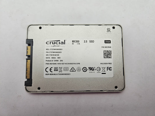 Crucial MX300 3D TLC CT275MX300SSD1 275GB 2.5" Solid State Drive SATA
