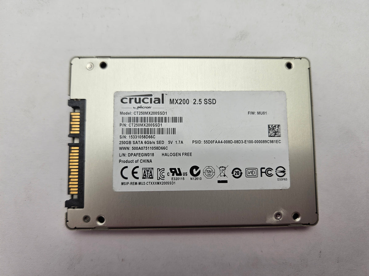 Crucial MX200 CT250MX200SSD1 250GB 2.5in SATA SSD