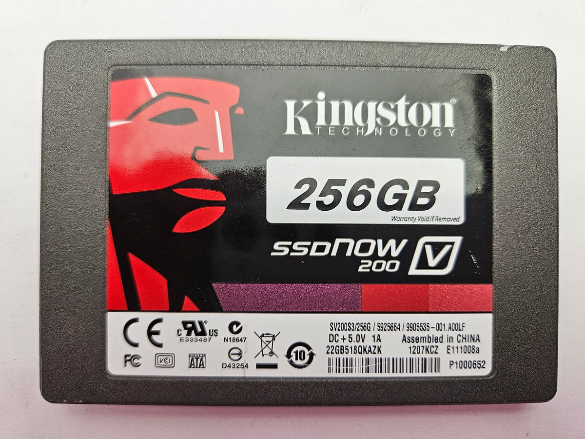 Kingston SSDNow V200 SV200S3/256G 256GB 2.5" Solid State Drive SATA