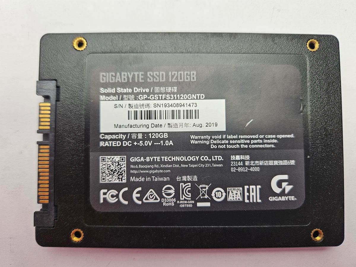 Gigabyte SSD GP-GSTFS31120GNTD 120GB 2.5" Solid State Drive SATA
