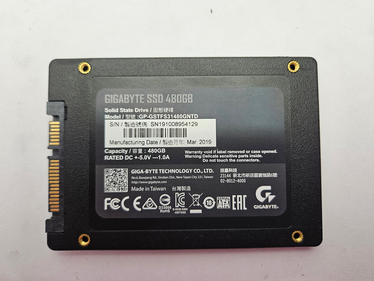 Gigabyte GP-GSTFS31480GNTD 480GB 2.5" Solid State Drive SATA SSD