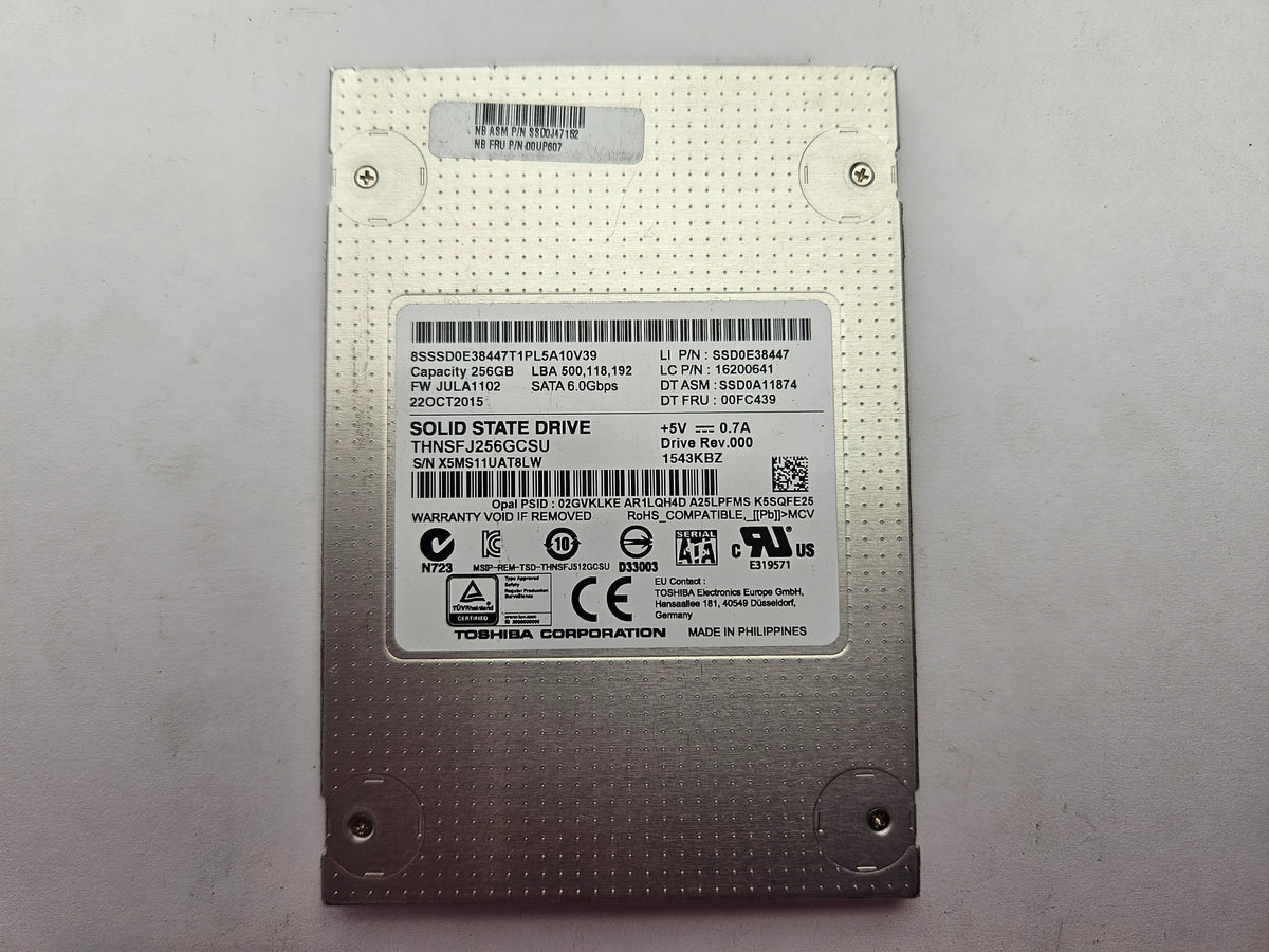 Toshiba HG6 MLC SED THNSFJ256GCSU 256GB 2.5" Solid State Drive SATA