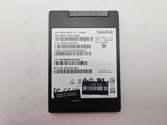 SanDisk X600 3D TLC SD9SB8W-256G-1006 256GB 2.5" Solid State Drive SATA
