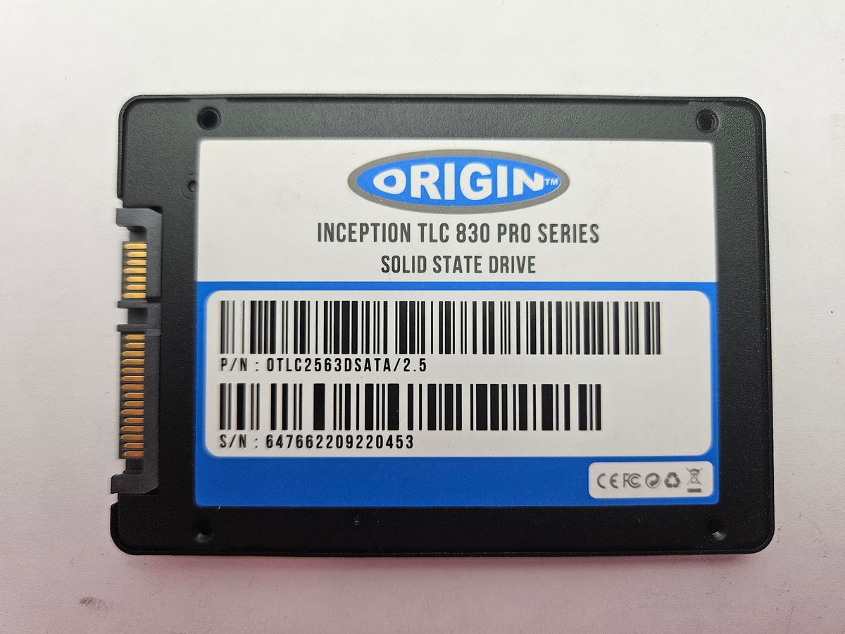 Origin Inception TLC830 TLC OTLC2563DSATA/2.5 256GB 2.5" Solid State Drive SATA