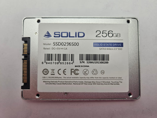 Solid SSD0256S00 256GB 2.5" Solid State Drive SATA SSD
