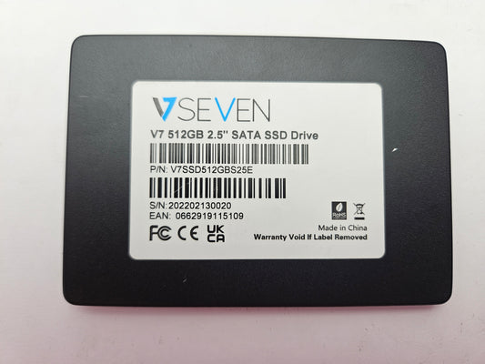 V7 V7SSD512GBS25E 512GB 2.5" Solid State Drive SATA SSD