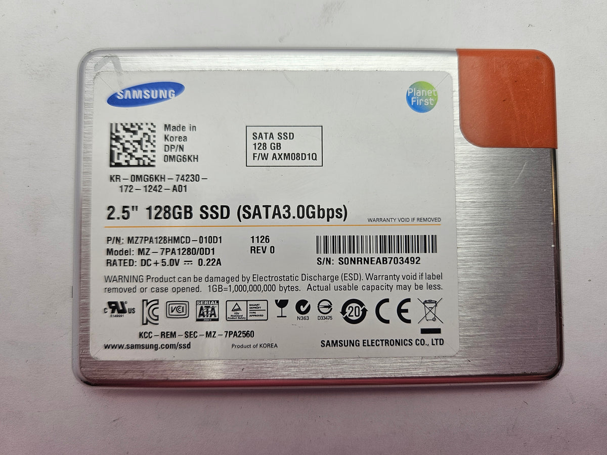 Samsung PM810 MLC MZ-7PA1280/0D1 128GB 2.5" Solid State Drive SATA