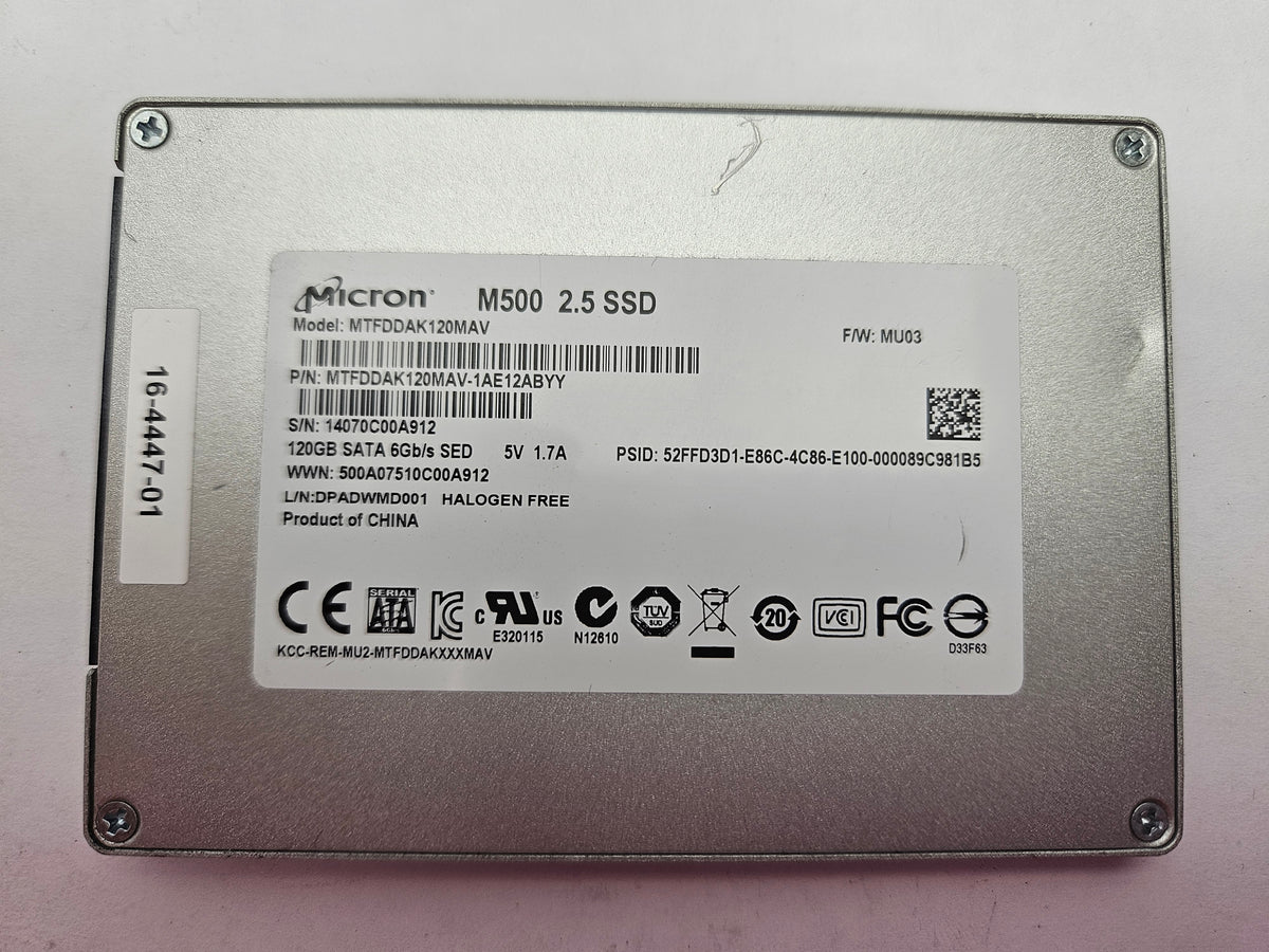 Micron M500 MLC MTFDDAK120MAV 120GB 2.5" Solid State Drive SATA