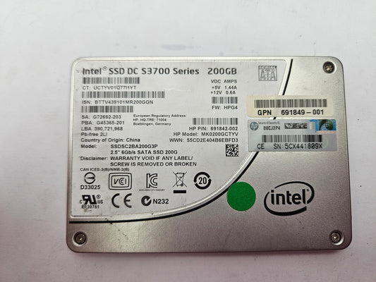 Intel S3700 SSDSC2BA200G3P 200GB 2.5" Solid State Drive SATA SSD