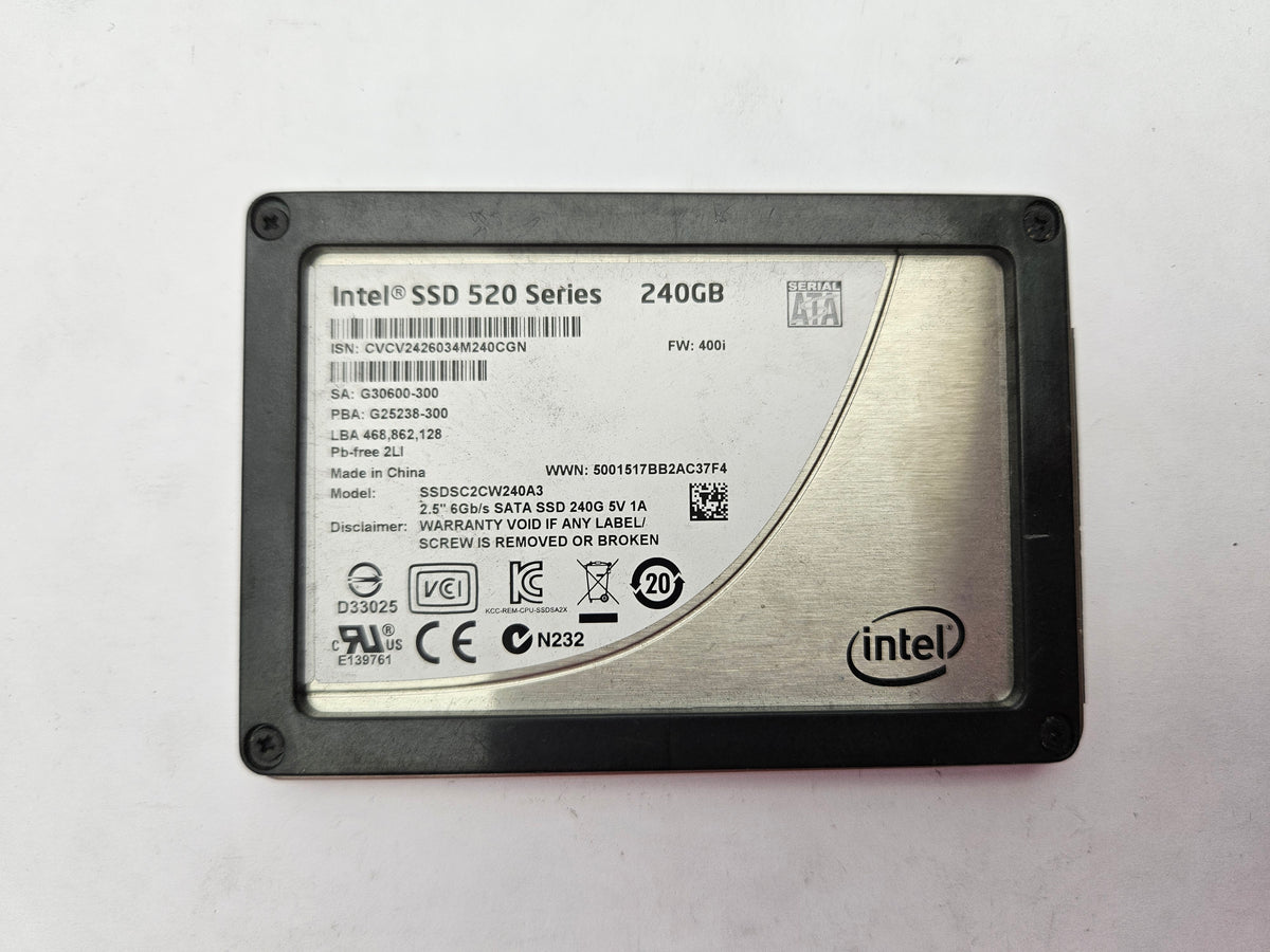 Intel 520 Series SSDSC2CW240A3 240GB 2.5" Solid State Drive SATA SSD