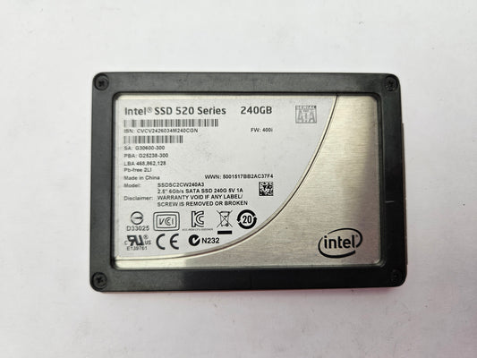 Intel 520 Series SSDSC2CW240A3 240GB 2.5" Solid State Drive SATA SSD