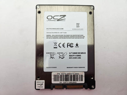 OCZ Agility 3 MLC AGT3-25SAT3-240G 240GB 2.5" Solid State Drive SATA