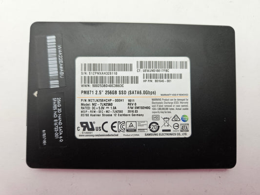 Samsung PM871 TLC MZ-7LN2560 256GB 2.5" Solid State Drive SATA