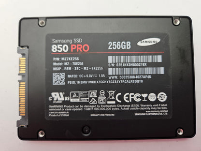 Samsung 850 Pro MZ-7KE256 256GB 2.5" Solid State Drive SATA SSD