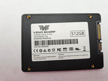 Veno Scorp Veno-512G 512GB 2.5" Solid State Drive SATA SSD