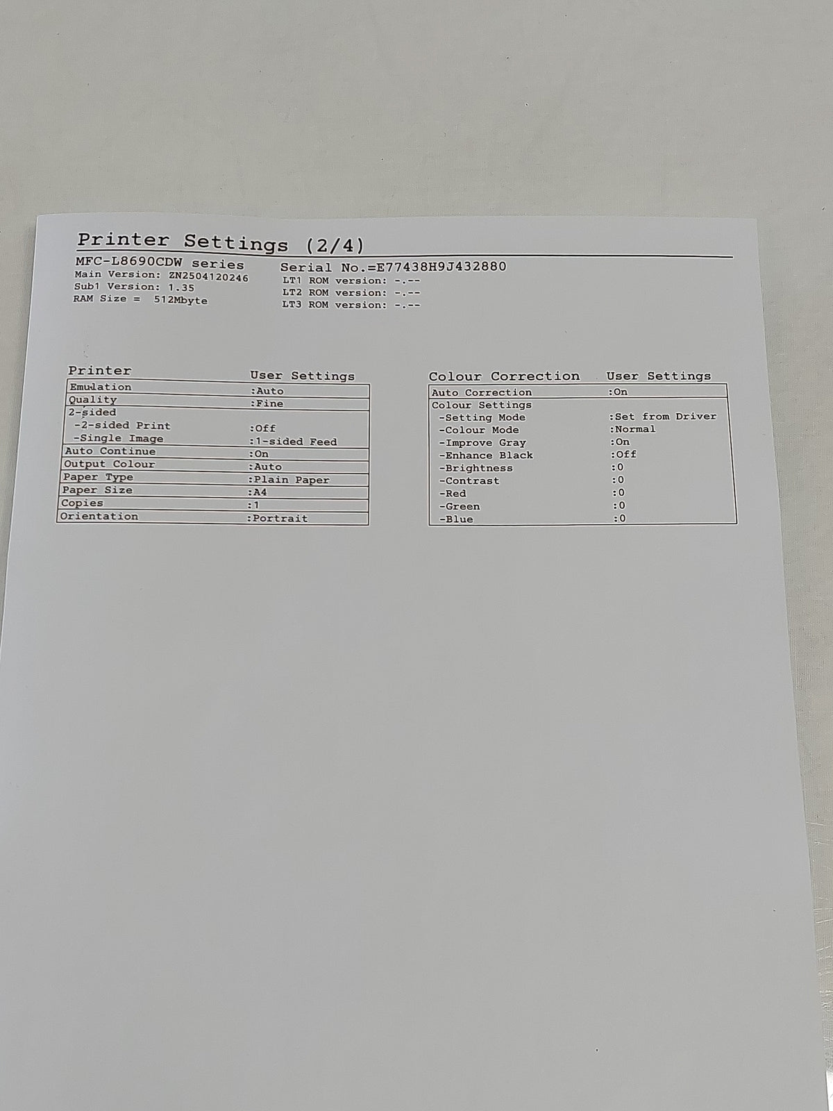 Brother MFC-L8690CDW A4 Colour Laser Multifunction Printer Duplex WiFi ADF