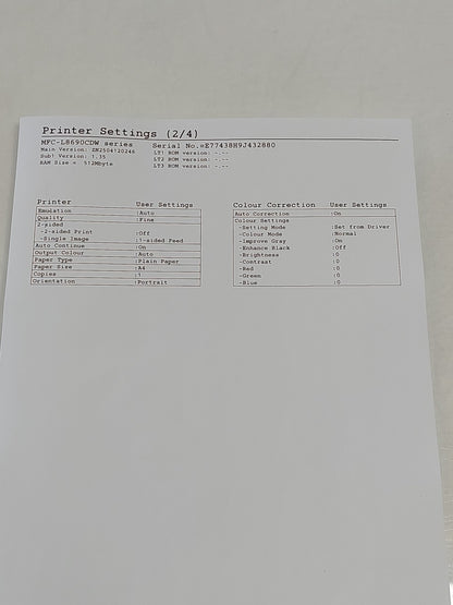 Brother MFC-L8690CDW A4 Colour Laser Multifunction Printer Duplex WiFi ADF
