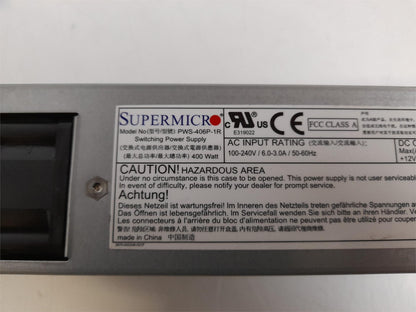 SuperMicro PWS-406P-1R 400W Server Power Supply
