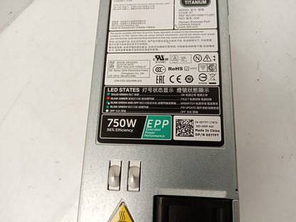 Dell PowerEdge R740 750W Server Power Supply Unit 057TFT 57TFT