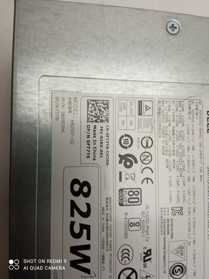 Dell Precision T610 825W Server Power Supply Unit 0FT7T6