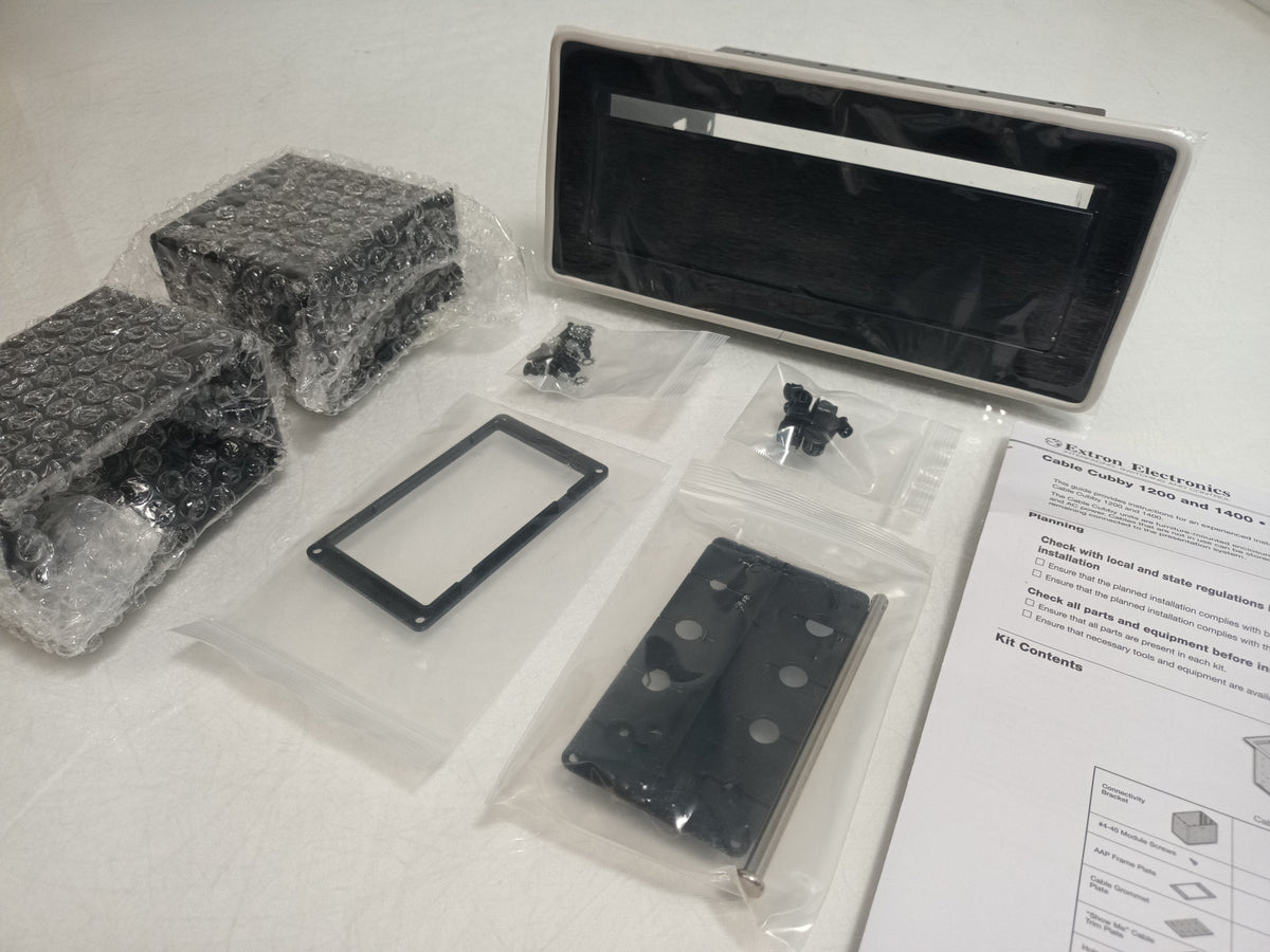 Extron Electronics Cable Cubby 1200 Black, No AC