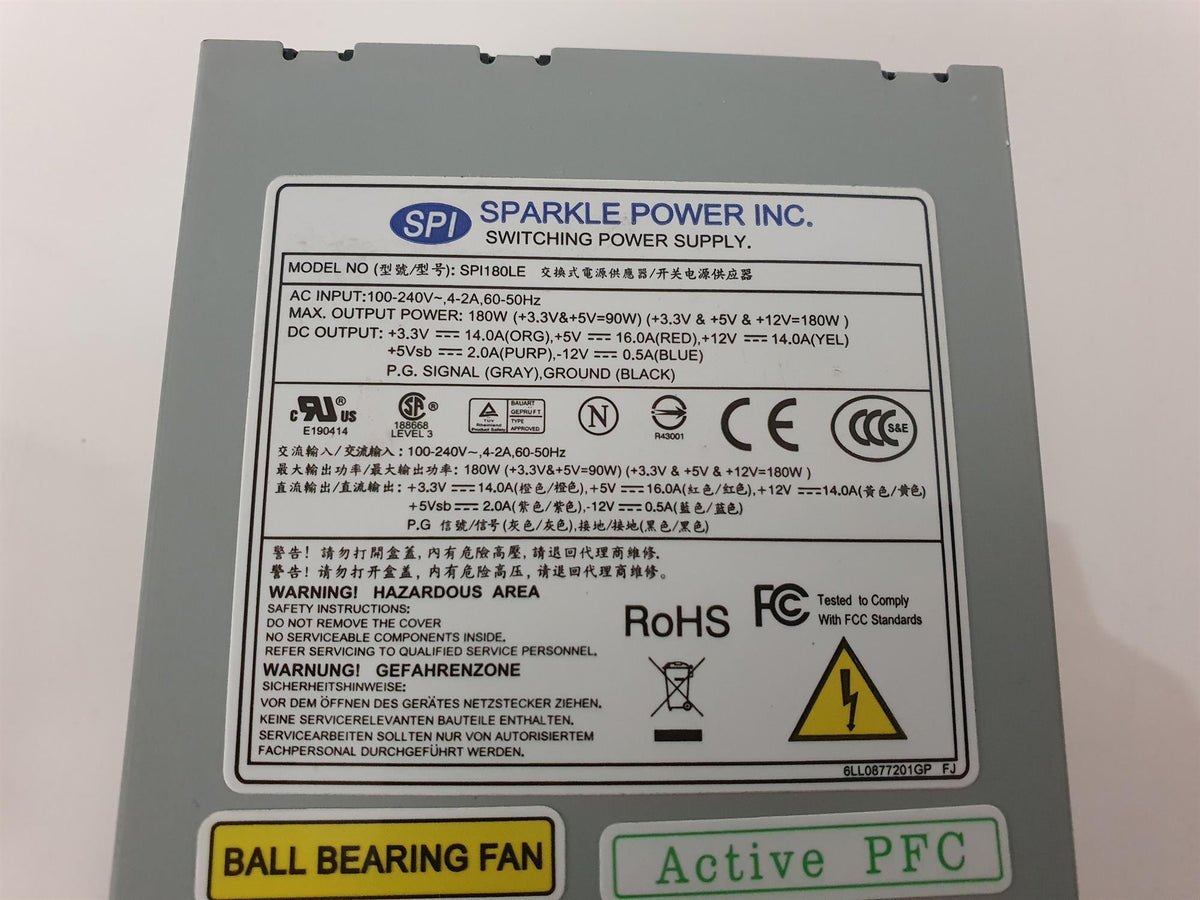 Sparkle Power 180W Power Supply Unit SPI180LE