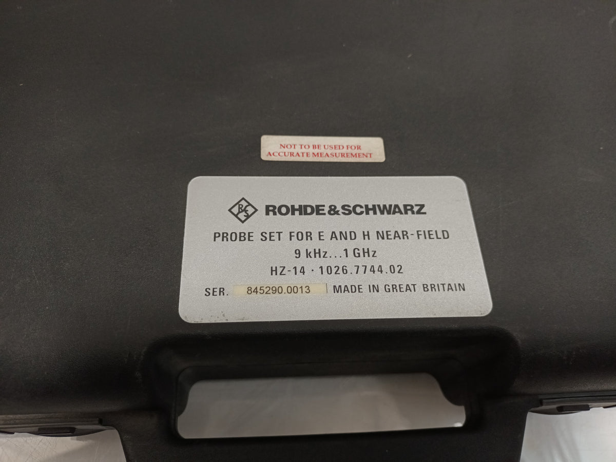 Rohde & Schwarz 1026.7744.03 HZ-14 Active E and H near-field Probe Set