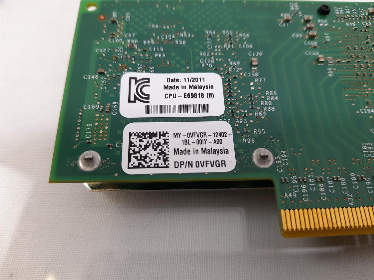 Dell 10GB Dual Port Host Bus Adapter X520-DA2 Network Card 0VFVGR VFVGR