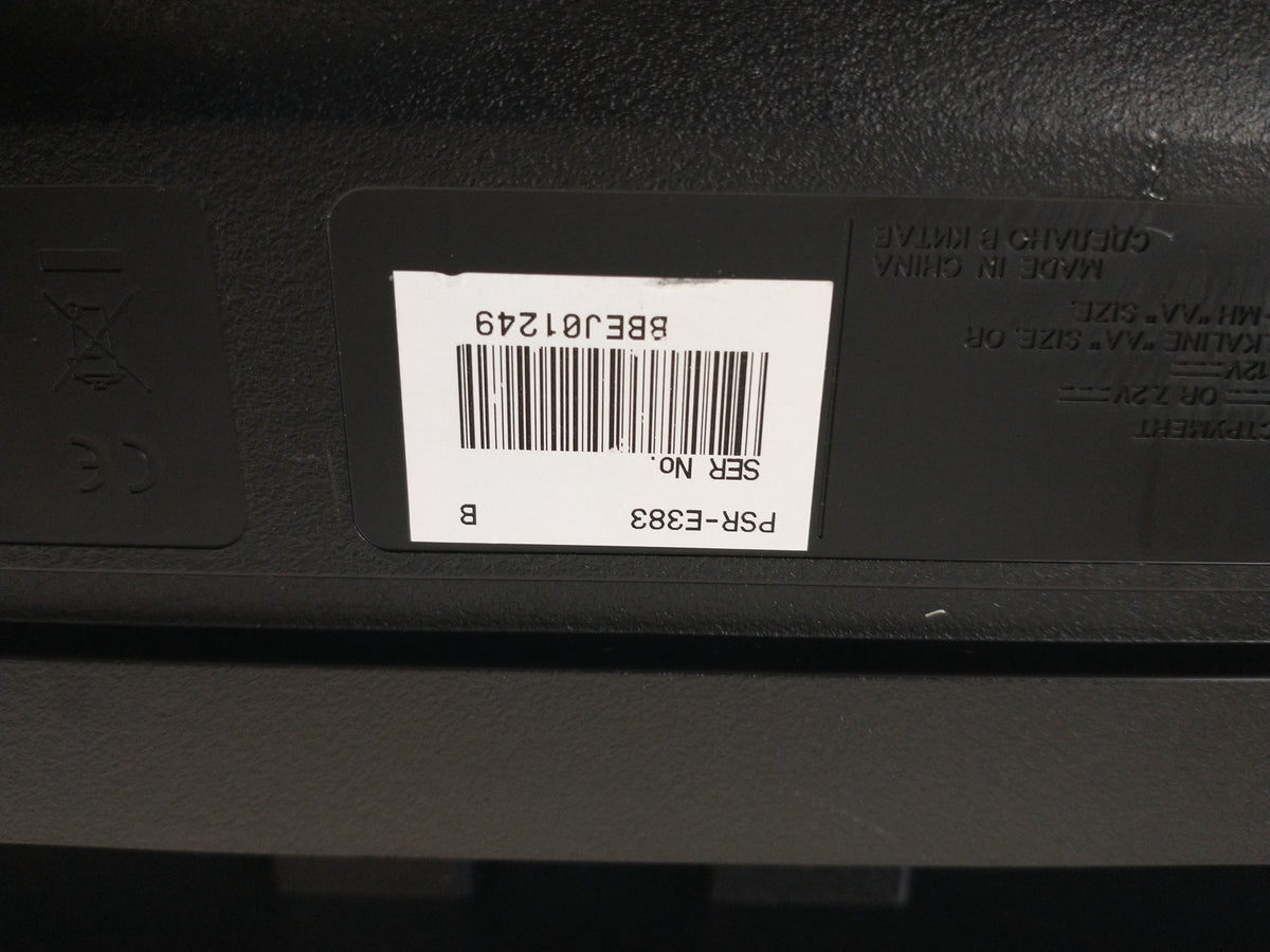 Yamaha PSR-E383 61 Note Touch Sensitive Portable Keyboard 