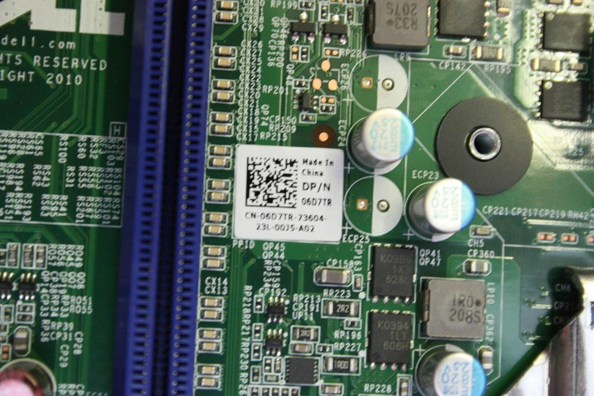 Dell OptiPlex 990 MT Socket LGA1155 Motherboard With I/O Shield 06D7TR 6D7TR