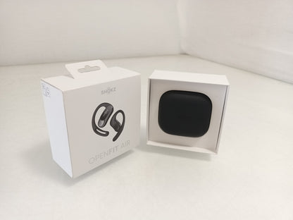 Shokz OpenFit Air Black Wireless Shokz OpenFit Air Black Open-Ear Wireless Bluetooth Earphones with Charging CaseEarphones - With Case