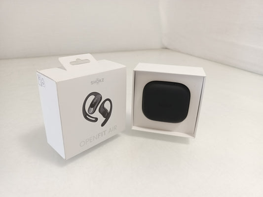 Shokz OpenFit Air Black Wireless Shokz OpenFit Air Black Open-Ear Wireless Bluetooth Earphones with Charging CaseEarphones - With Case