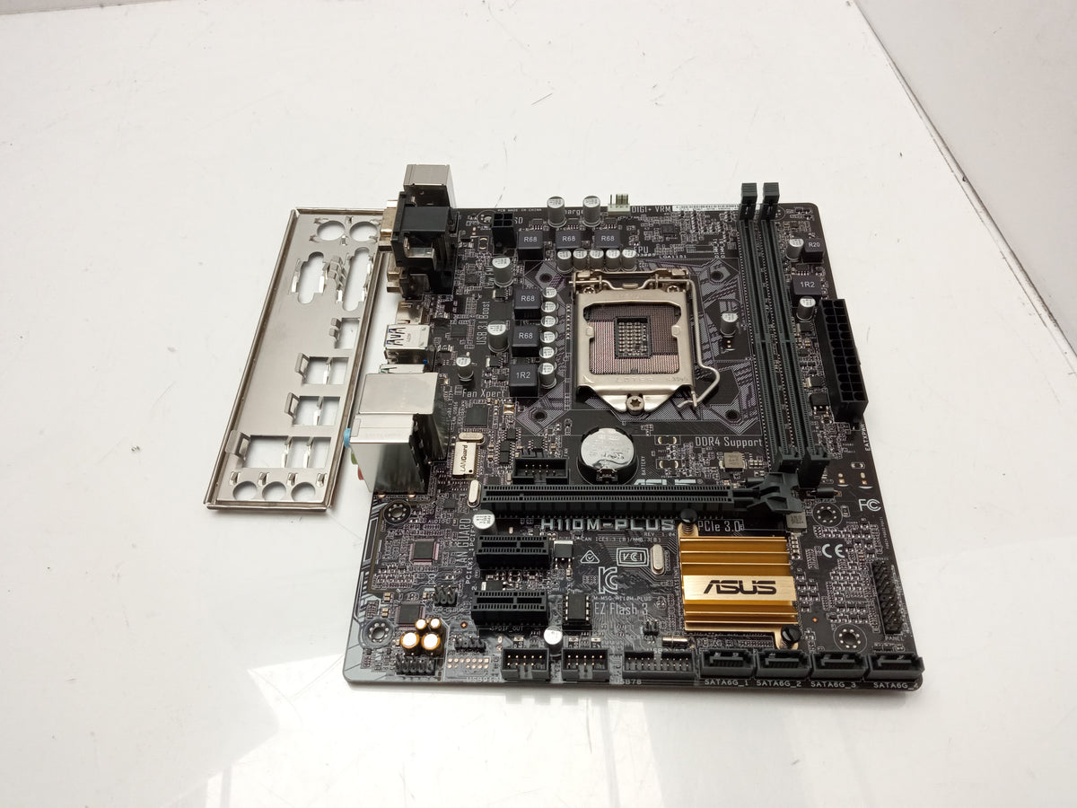 ASUS H110M-Plus Socket LGA1151 DDR4 MicroATX Motherboard with I/O Shield