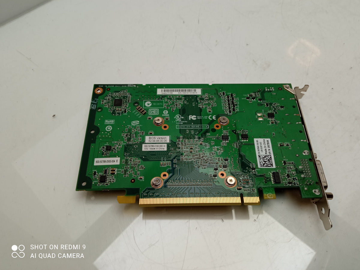 NVIDIA Quadro FX 580 512MB DVI DisplayPort Video Graphics Card 0R784K R784K