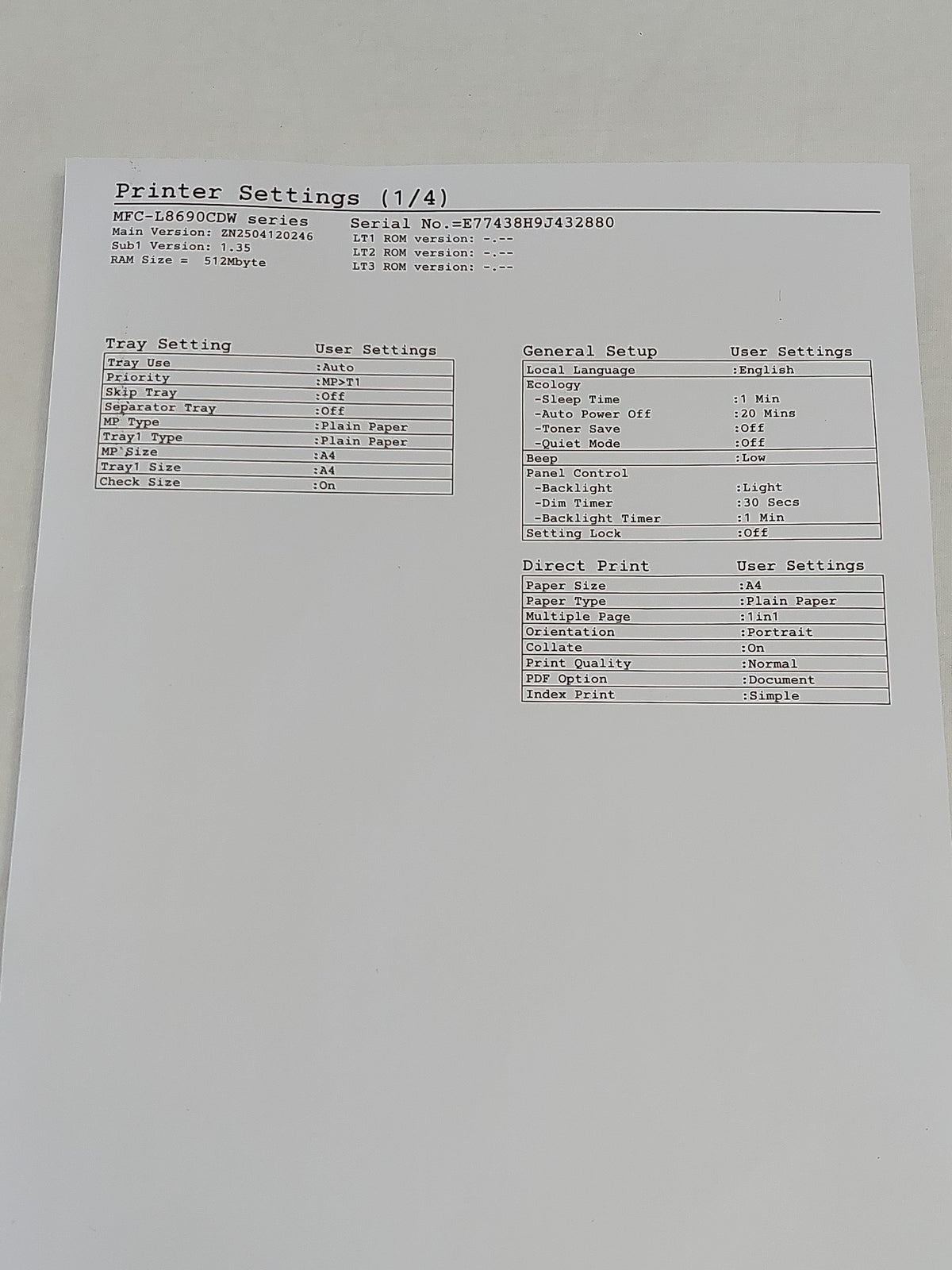 Brother MFC-L8690CDW A4 Colour Laser Multifunction Printer Duplex WiFi ADF