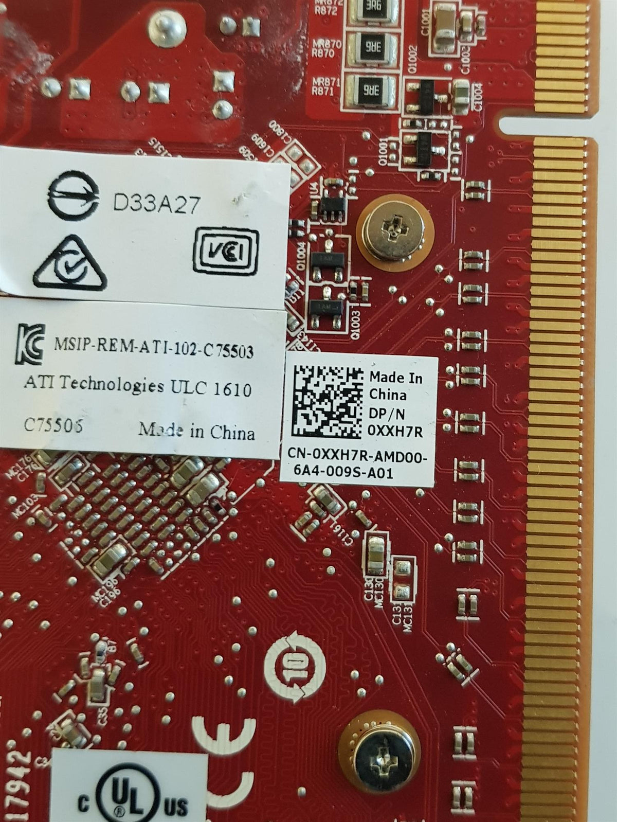 AMD FirePro W4100 2GB DDR5 PCIe Video Graphics Card 0XXH7R XXH7R