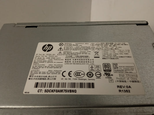 HP ProDesk 800 G1 Tower ATX 320W Power Supply Unit 702305-001