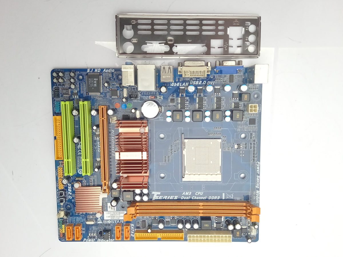 Biostar TA785G3 Motherboard AM3 DDR3 With I/O Shield