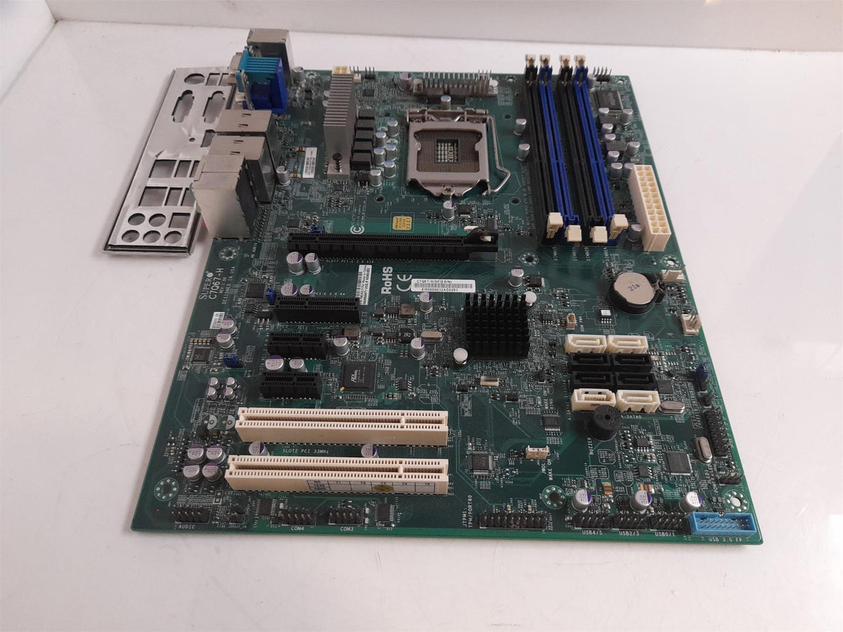 Supermicro Socket LGA1155 DDR3 ATX Motherboard With I/O Shield C7Q67-H