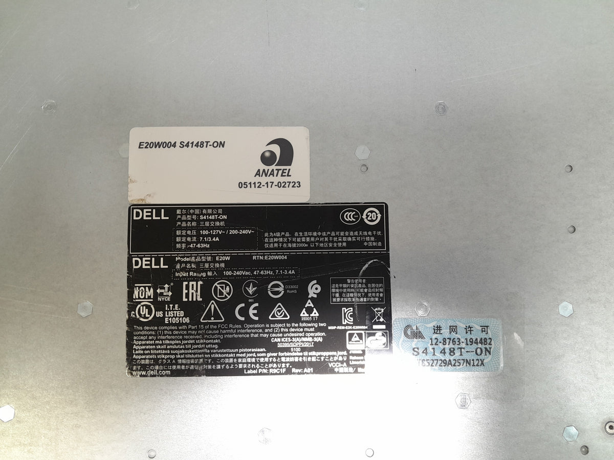 Dell PowerSwitch S4148T‑ON 48x 10GbE RJ-45 4x 100GB QSFP28 Network Switch