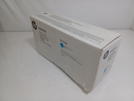 Genuine HP C9731A LaserJet Cyan Toner Cartridge - Damaged Box