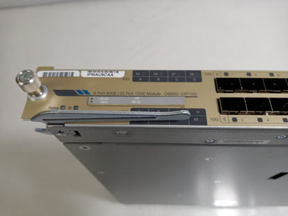 Cisco Catalyst 6800 32 Port 10Gbe With Integrated Dual DFC4 C6800-32P10G