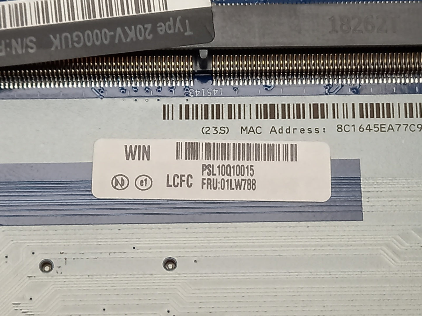 Lenovo E585 Laptop Motherboard With AMD Ryzen 7 2700U 2.20 GHz DDR4 01LW788