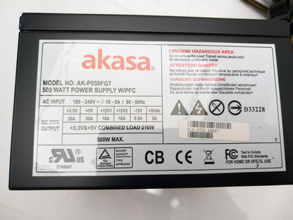 akasa AK-P050FG7 500W ATX  Desktop PC Power Supply Unit