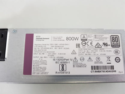 HP DL360 DL380 800W Server PSU Power Supply Unit 865412-101 866730-001