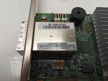 Intel RS3SC008 SAS/SATA Dual Port 12GB/s PCIe RAID Controller - No Battery