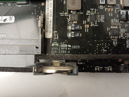Apple Mac Mini A1283 Late 2009 Logic Board Core 2 Duo 2.00 GHz CPU 820-2366-A