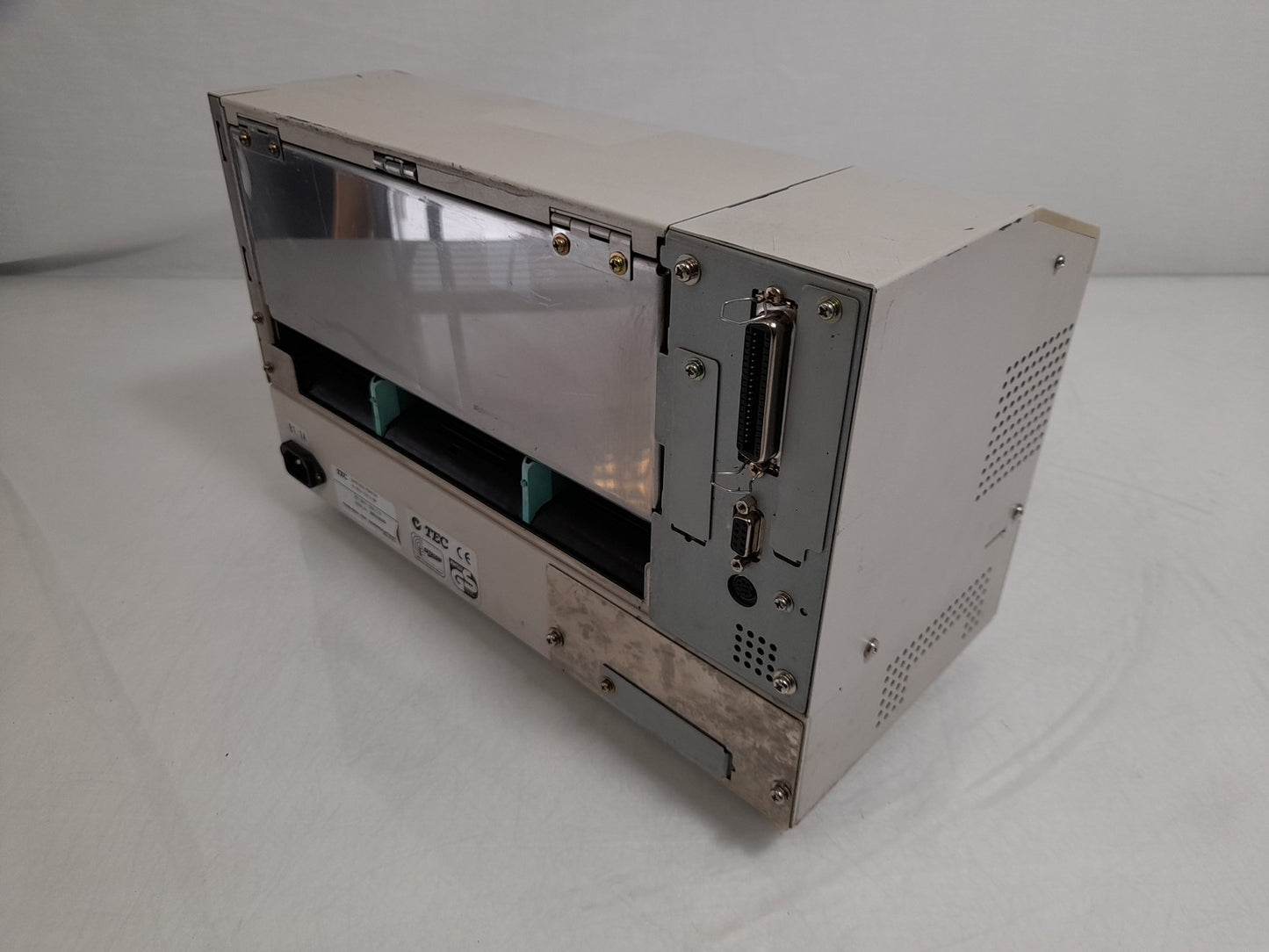 TEC B-852-TS12-QP Parallel & Serial Wide Industrial Label Printer Missing Holder