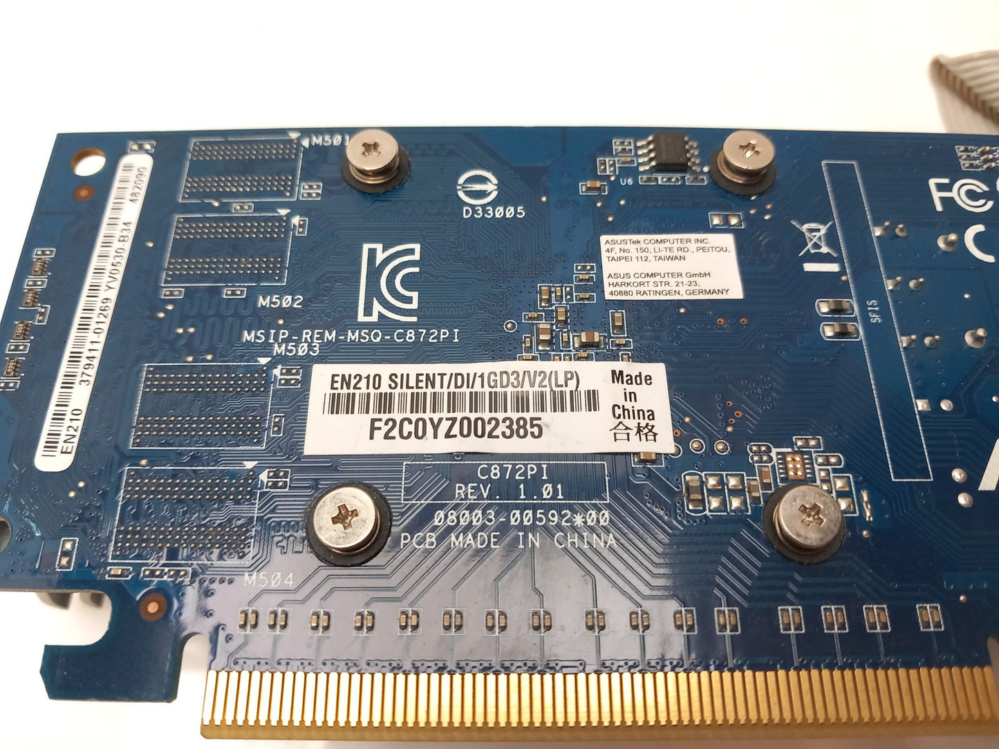 ASUS NVIDIA GeForce 210 1GB Video Graphics Card EN210 Silent/DI/1GD3/V2(LP)