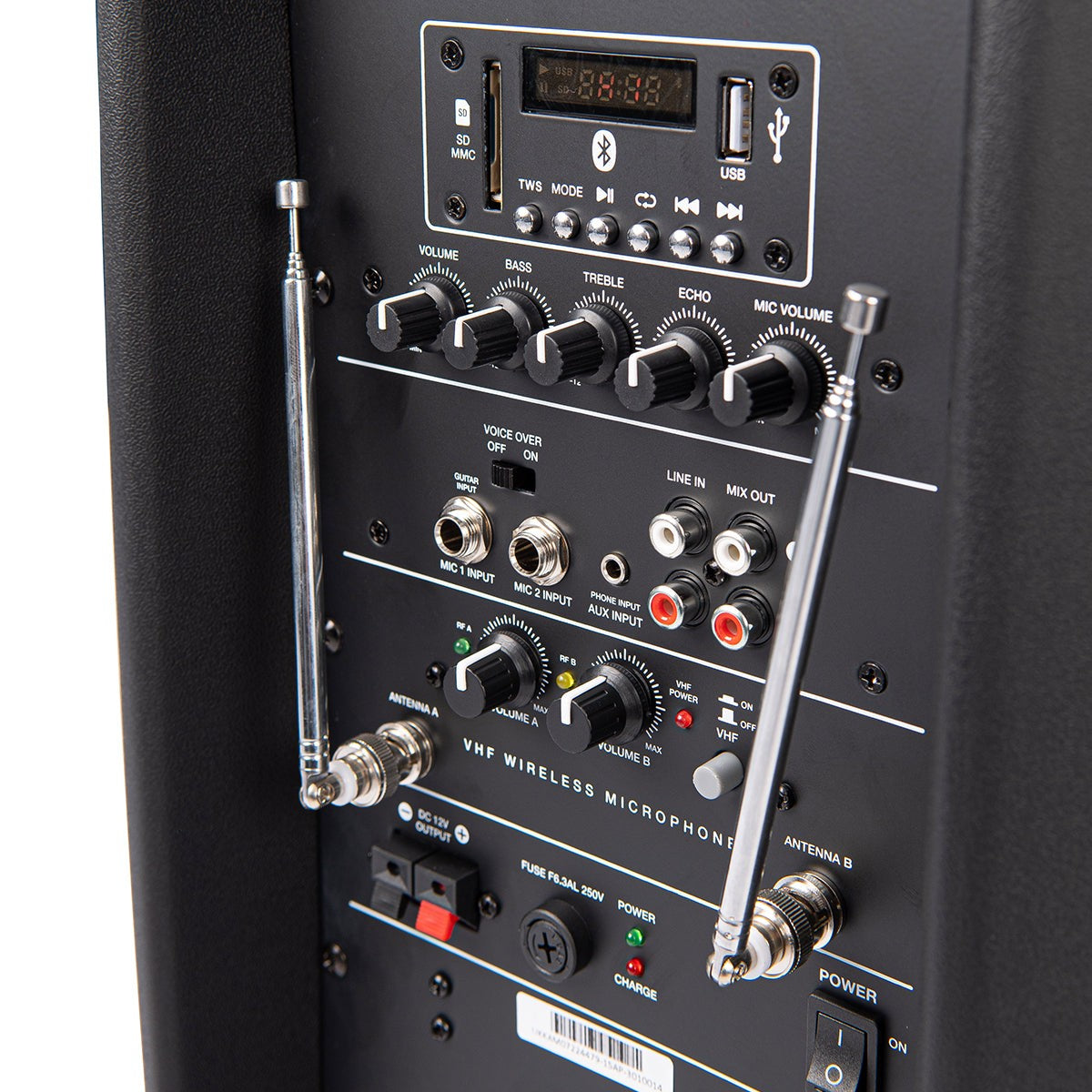 KAM RZ15AP V3 15" Portable 1000W Bluetooth PA Speaker - With Microphone